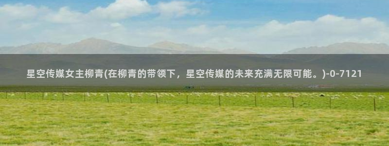 星空传媒 下属企业：星空传媒女主柳青(在柳青的带领下，星空传媒的未来充满无限可能。)