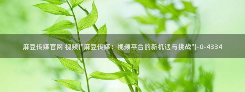 mdpud麻豆传媒官网：麻豆传媒官网 视频(\